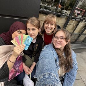 Team discovering answers on their adventure